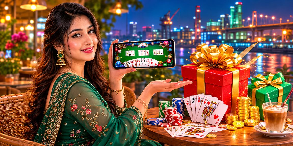 নারায়ণগঞ্জের লাল সবুজ থিমে রামি কার্ড গেম